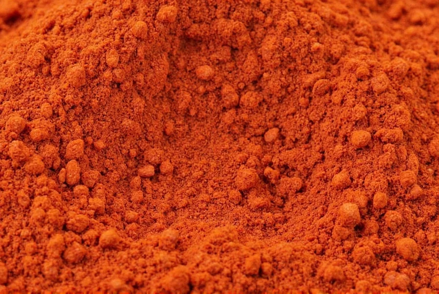 Side-by-side comparison of different chili powder brands showing color variations and ingredient labels