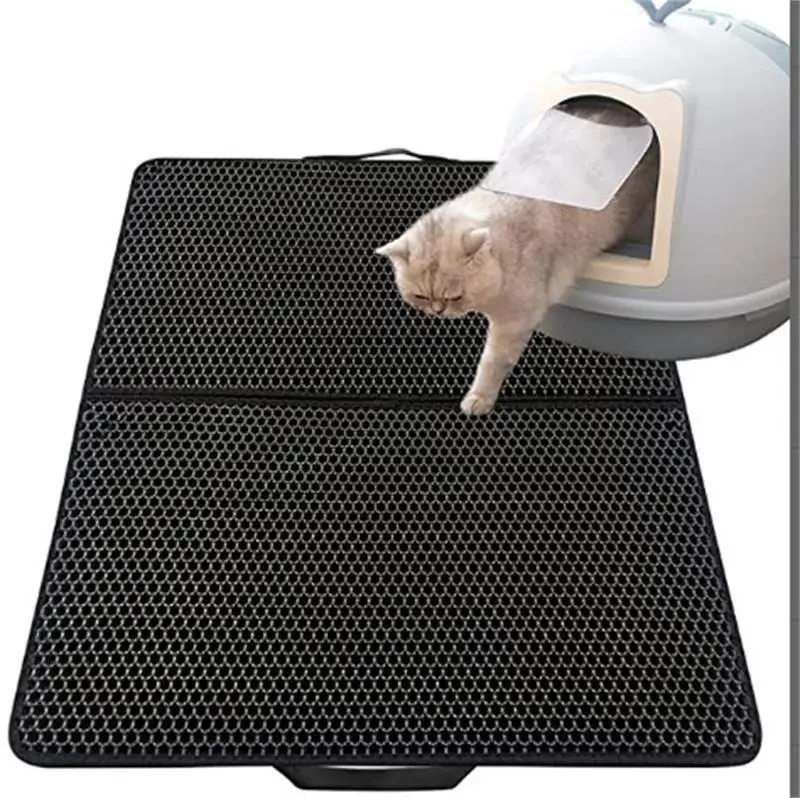 

Ultra-Durable Double-Layer EVA Pet Mat for Cats with Litter Filter cat accessories