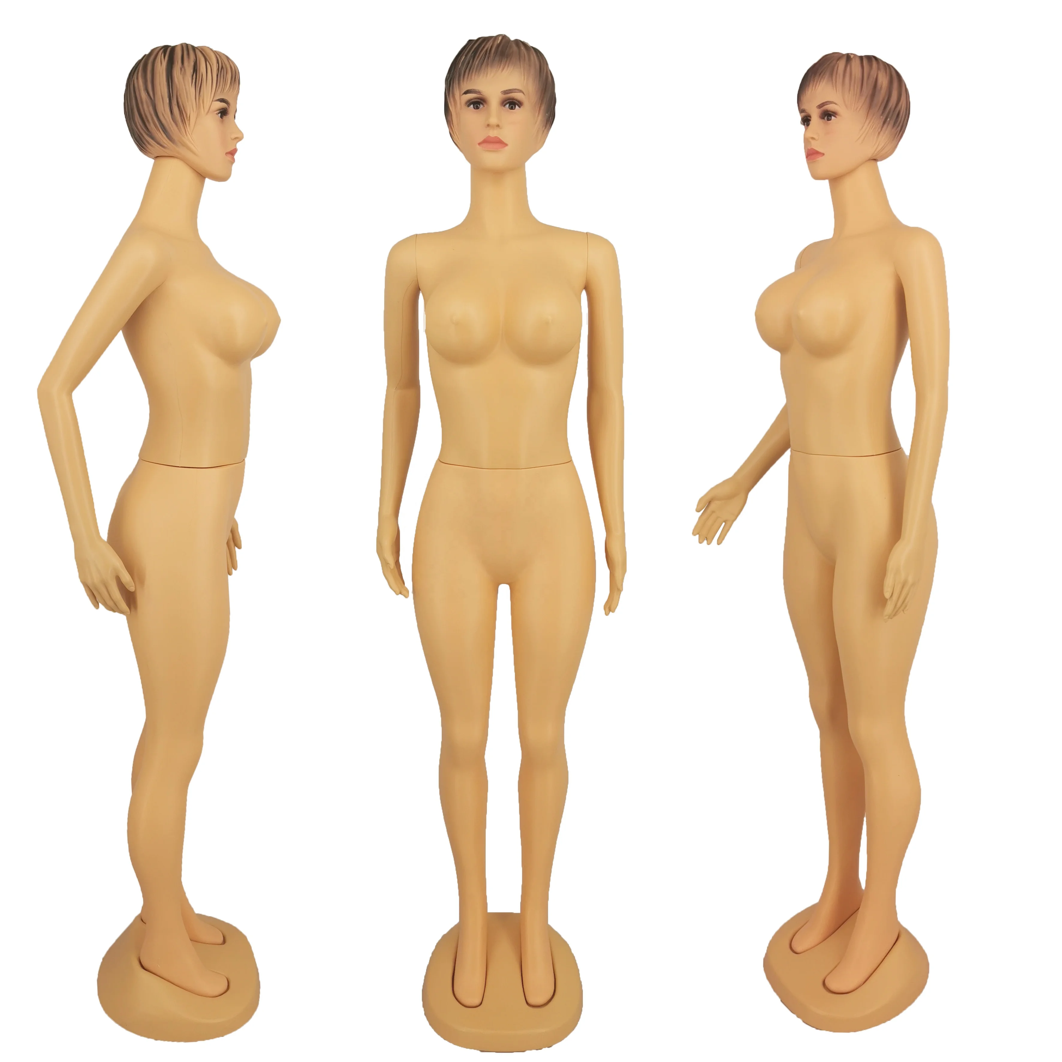 

Realistic Brazilian Plastic full body big bust butt manikin skin color female shaped mannequin for clothes display