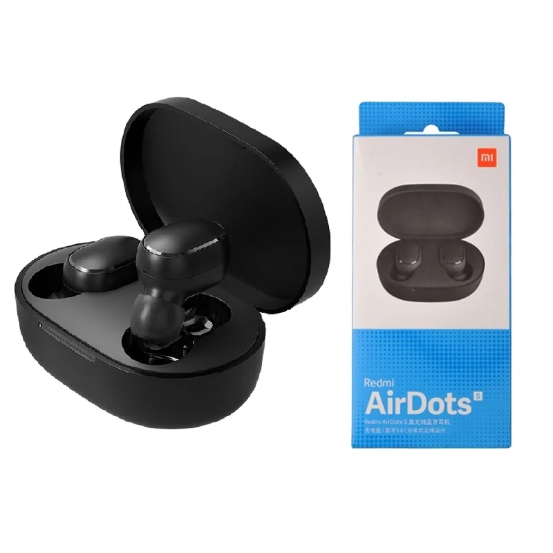 

Red mi Airdots S Earbuds Xiaomi Headphones Mi True Airdots s Tws Earphone for phone, Black