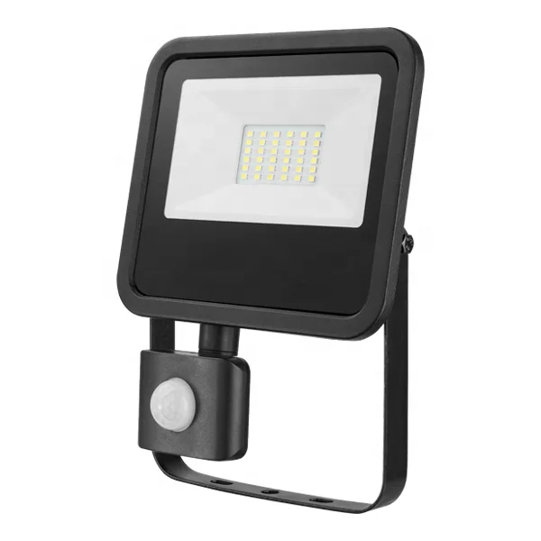 Made in China superior quality 20W 30W 50 watts smd led flood light with pir daylight motion sensor