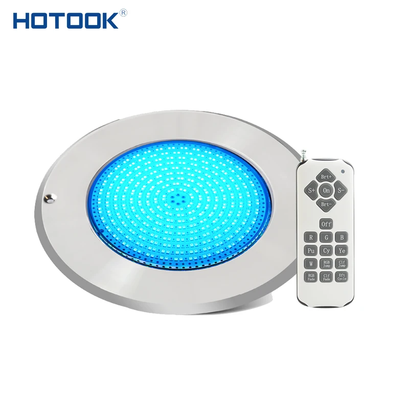 HOTOOK 9w 18w 36w 12v rgb recessed led swimming pool underwater light multicolor remote controlled submersible lights