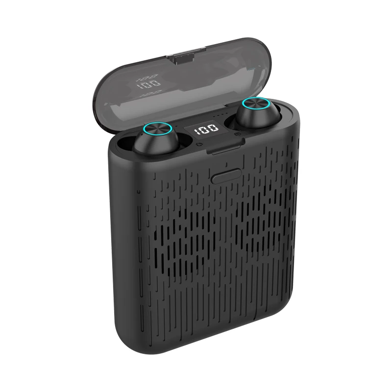 

Portable wireless speakerbuds new tws Bluetooth earbuds power bank charging case