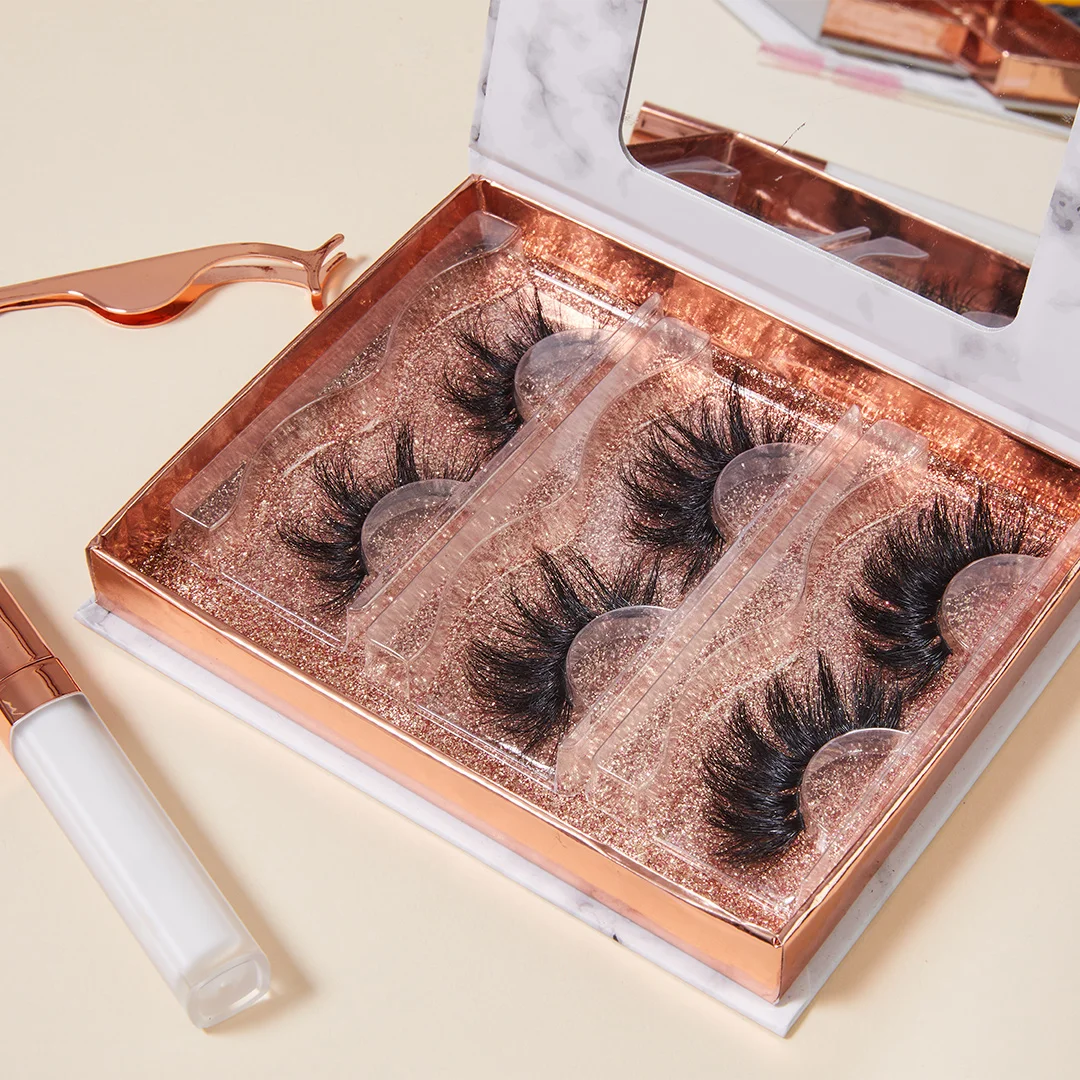 

casual premium eyelashes wholesale eyelash vendor 25 mm custom logo packaging