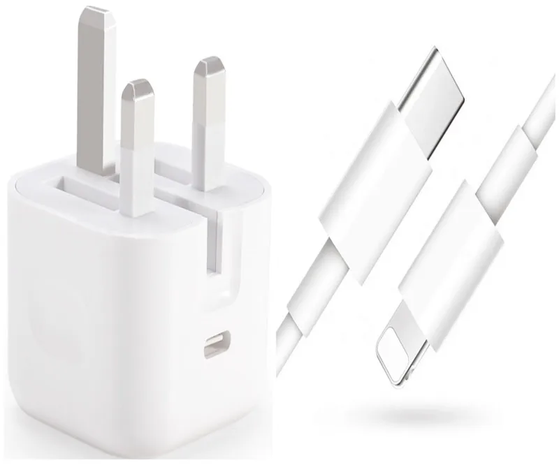 

PD 20W usb c phone charger for apple iphone 12 PD 20W Charger With high quality cable, White