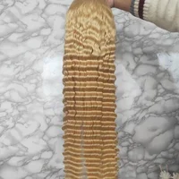 

best sale 613 deep wave full lace wig in best quality