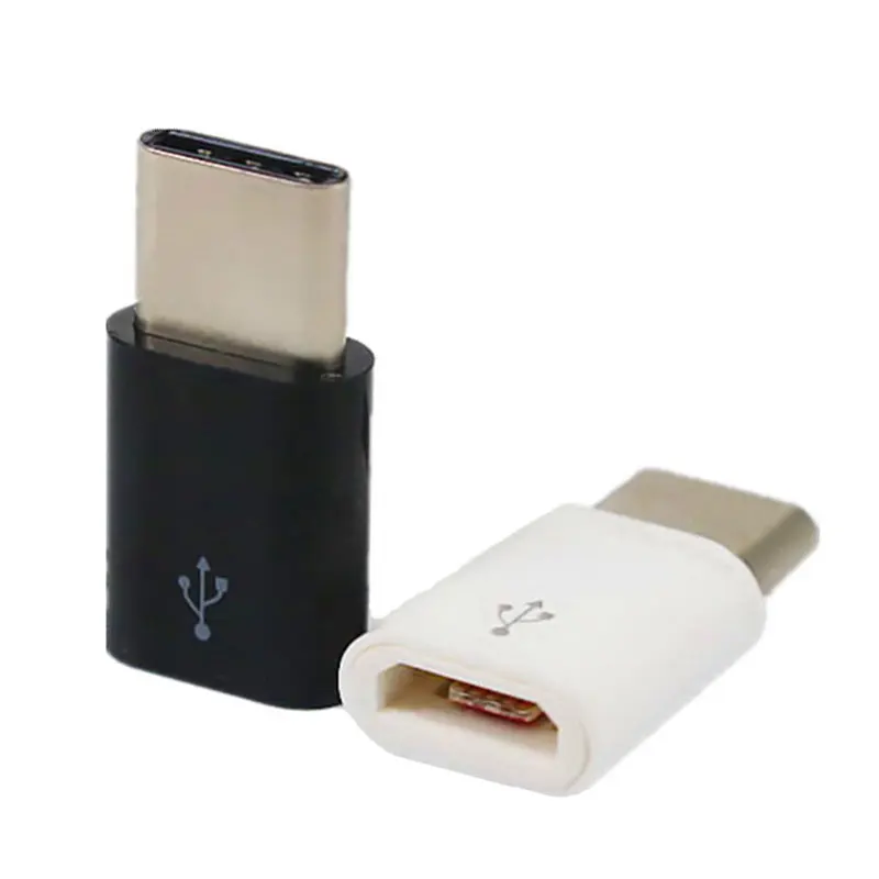 

New 2020 Trending Micro to Type C Travel Adapter for Charging Power Converter Charger Mobile Phone Adapter for Android Phone, Black, white