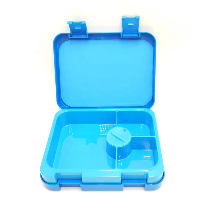 

2021 New Products 4 Compartments BPA Free Leakproof Microwave Plastic Kids Bento Lunch Box wholesale, Customized