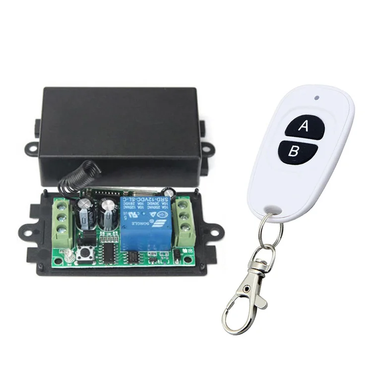 DC12V Relay 1CH Wireless RF Garage Door Remote Control Switch Transmitter NIGH DC12V Relay 1CH Wireless RF Garage Door Remote Control Switch Transmitter NIGH