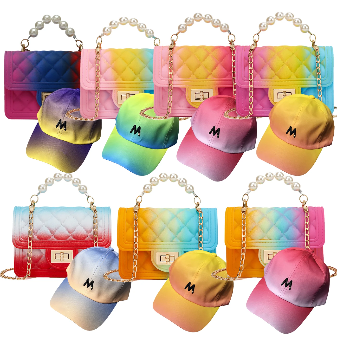 

Wholesale 2021 womens hat bucket hat ladies wallet ladies hand set bags, 8 colors