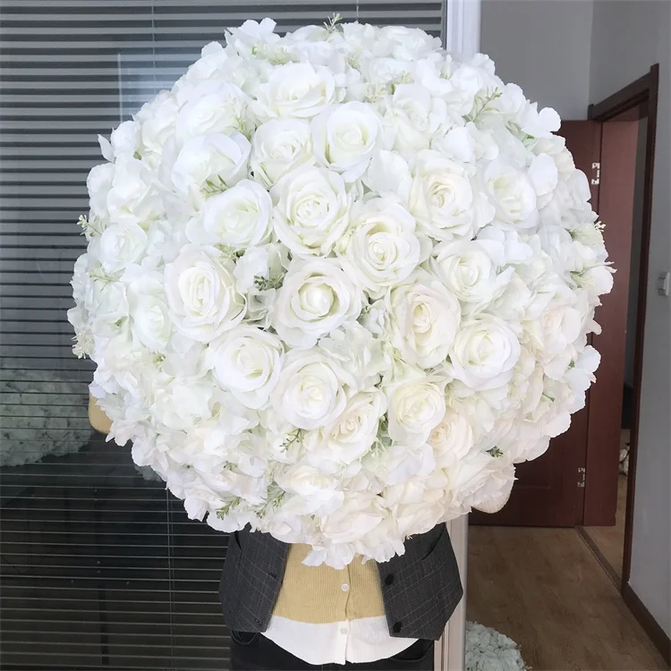 

YR 2503 Customized Floral Centerpieces wedding Decoration Silk Rose Hydrangea Artificial Flower Ball For Wedding Table