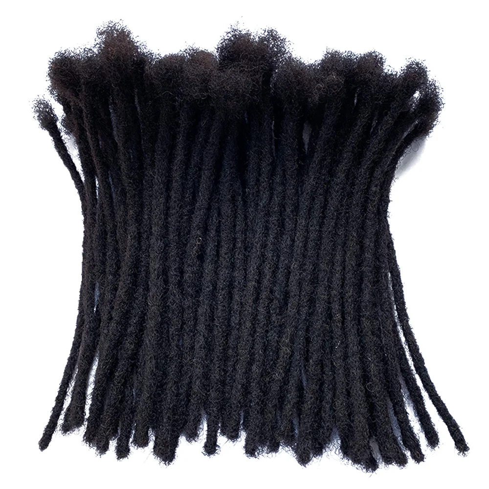 

Human Hair Dreadlocks Extensions Microlocks Sisterlocks Full Handmade (Width 0.4cm) 100% Human Hair