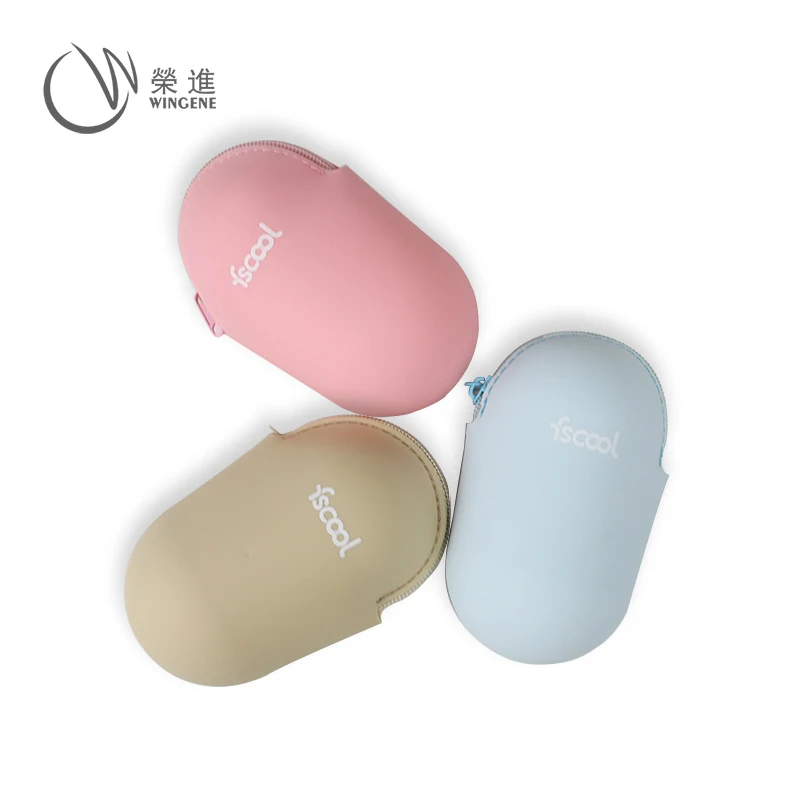 

Amazon Promotional Gifts Mini Zipper Small purse Egg Shapped Soft Silicone Coin Purse, Multiple colors