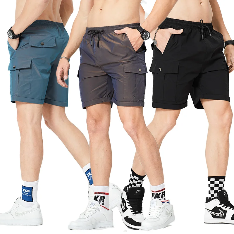 

2021 Men's Jogging Shorts Casual Pants With Pockets Loose Sports And Fitness Shorts Men's Running Shorts