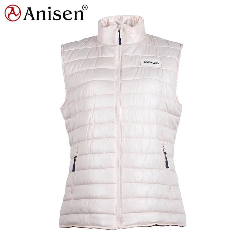 

custom winter quilted warm insulation womens puffer vest