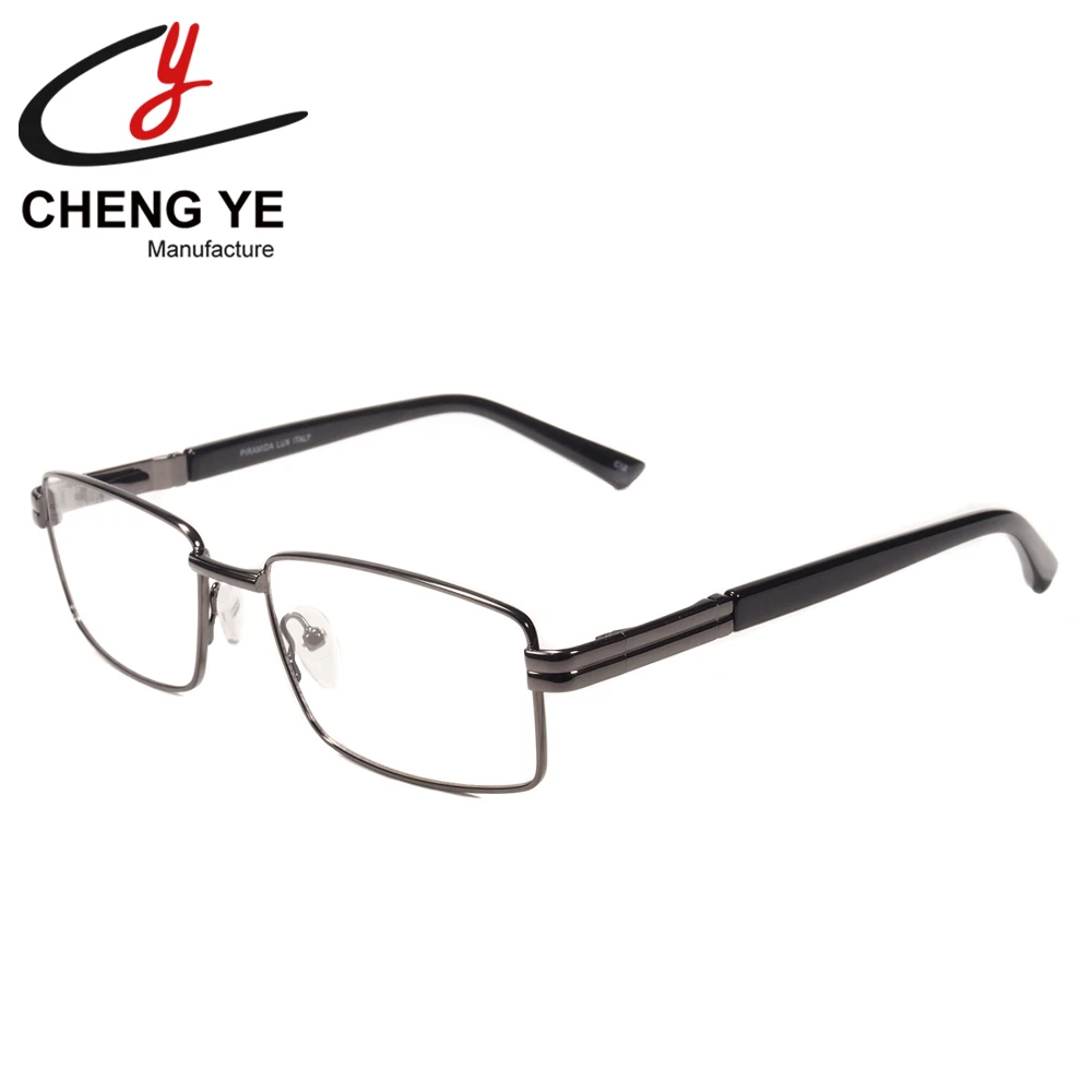 

2021 Classic High Quality Small Frame Square Stainless Steel Metal Hinge Unisex Business Glasses Frame