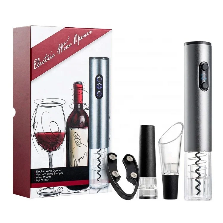 

Sunway Electric Wine Opener Set Cordless Wine Bottle Opener Electric Corkscrew Including Wine Opener Battery Operated, Standard