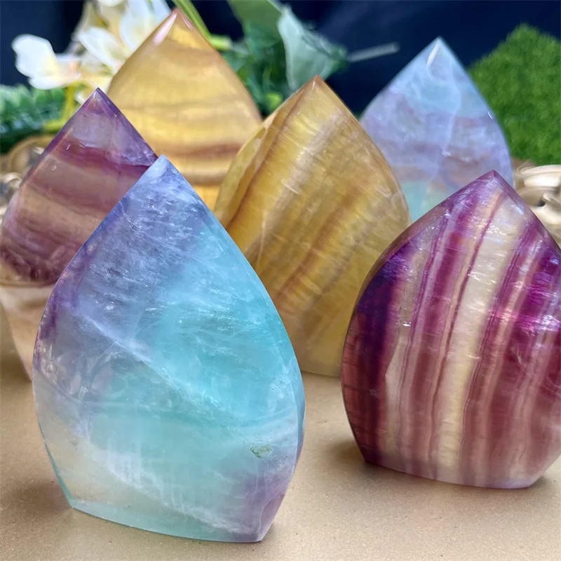 

Wholesale healing crystal hot sale fengshui natural craft candy fluorite ornament for gifts