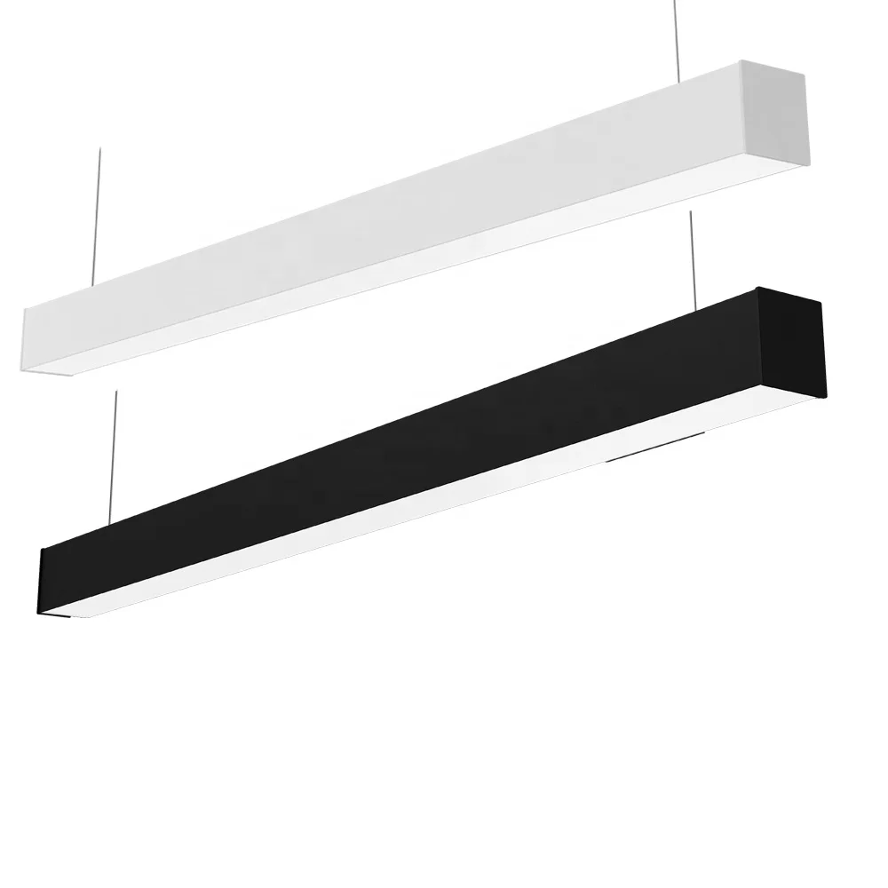 
DALI dimmable 1200mm 31W Linkable LED prismatic pendant linear light 