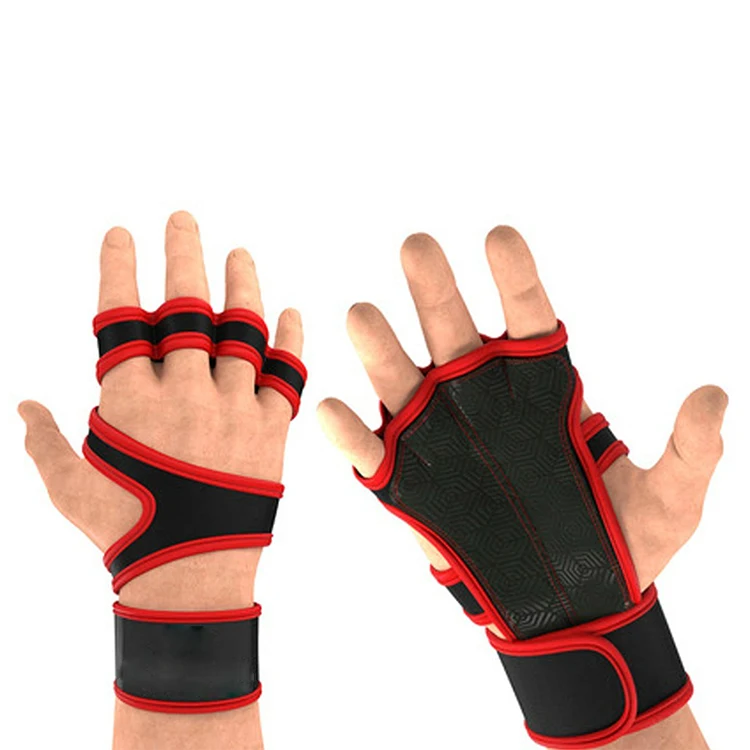 

Durable Pull Ups Cross Training Crossfit WODs Weightlifting Fitness Glove Half Palm Protection, Customized color