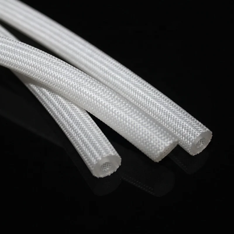 医用高透明耐热和耐高压编织铂金固化硅胶增强编织软管