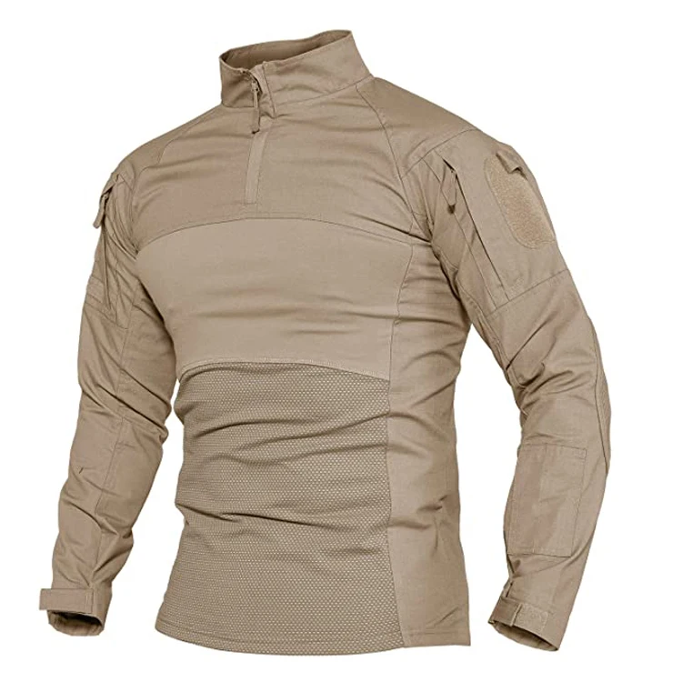 

Clothing Manufacturer Mens Outdoor Sports ShirtsTactical Combat Ripstop 65%Polyester 35% Cotton T-ShirtHiking Shirt