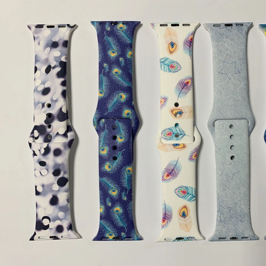 

Minnie Mickey Mouse Cartoon Bands For Printed Apple Watch Band, Silicone Band For Apple Watch, Many colors for your choice