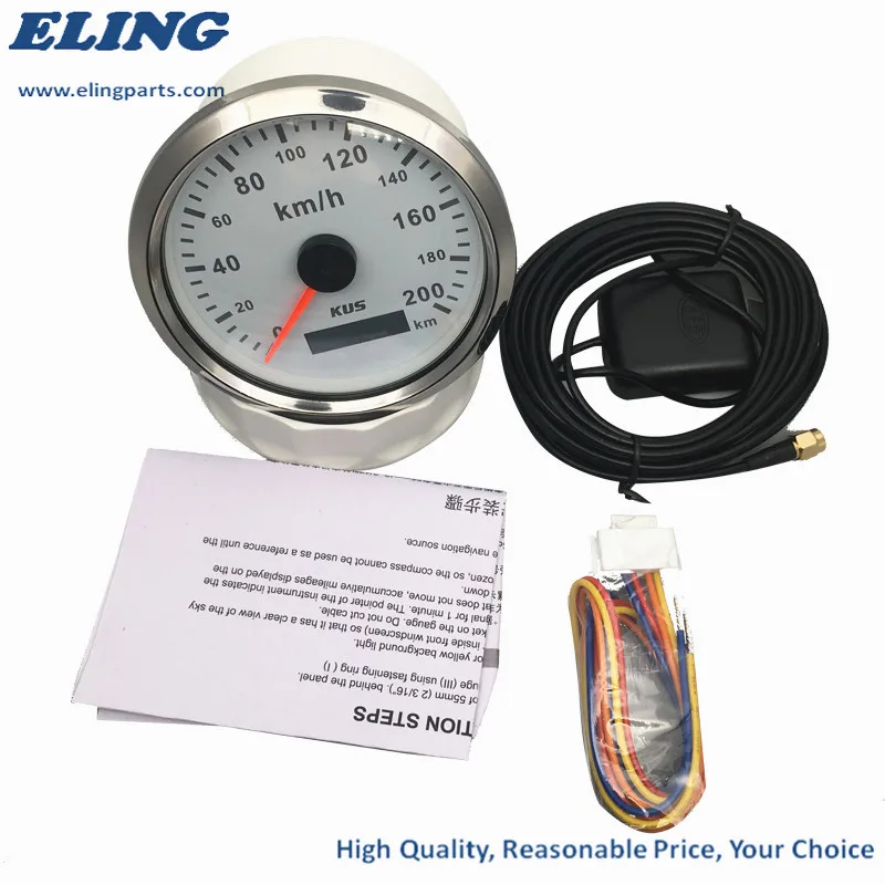 Kus Gps Motorcycle Stepper Motor Speedometer 0200km/h Speed Gauge With