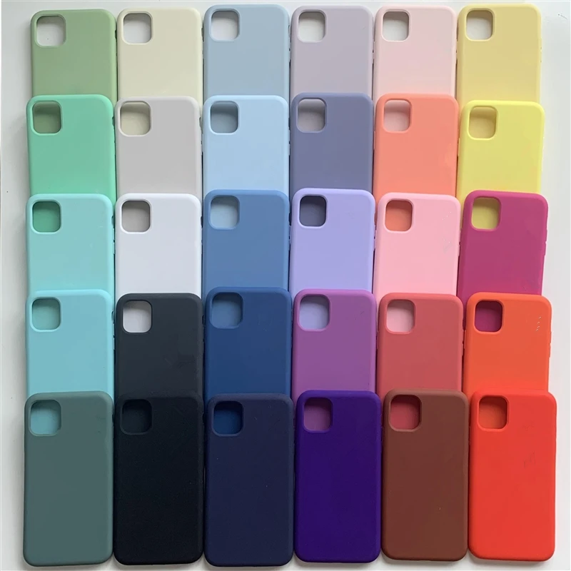 

China Phone Accessories Manufacturer Cellphone Case for iPhone 7 Case iphone se 2020 Original Liquid Silicone Phone Cases, 66 colors