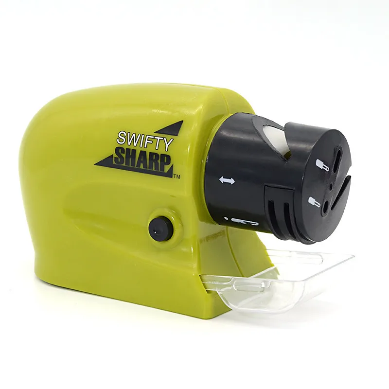 

Mini Household Kitchen Electric Sharpener Quick Sharpening Multi-function Grinder Tool, Green