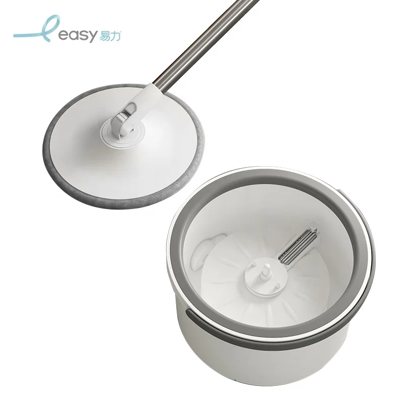 

New Products Spin Single Mops Bucket Floor Cleaning Lazy Hand Free Bucket Mops As Seen On TV
