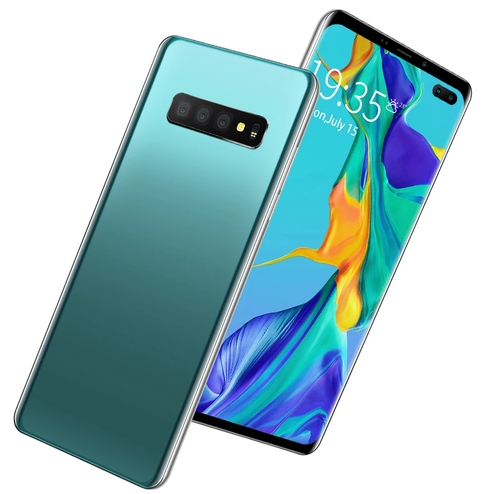 

Wholesale smart phones S10+ low cost 4g phone from China 3 sim card mobile phones