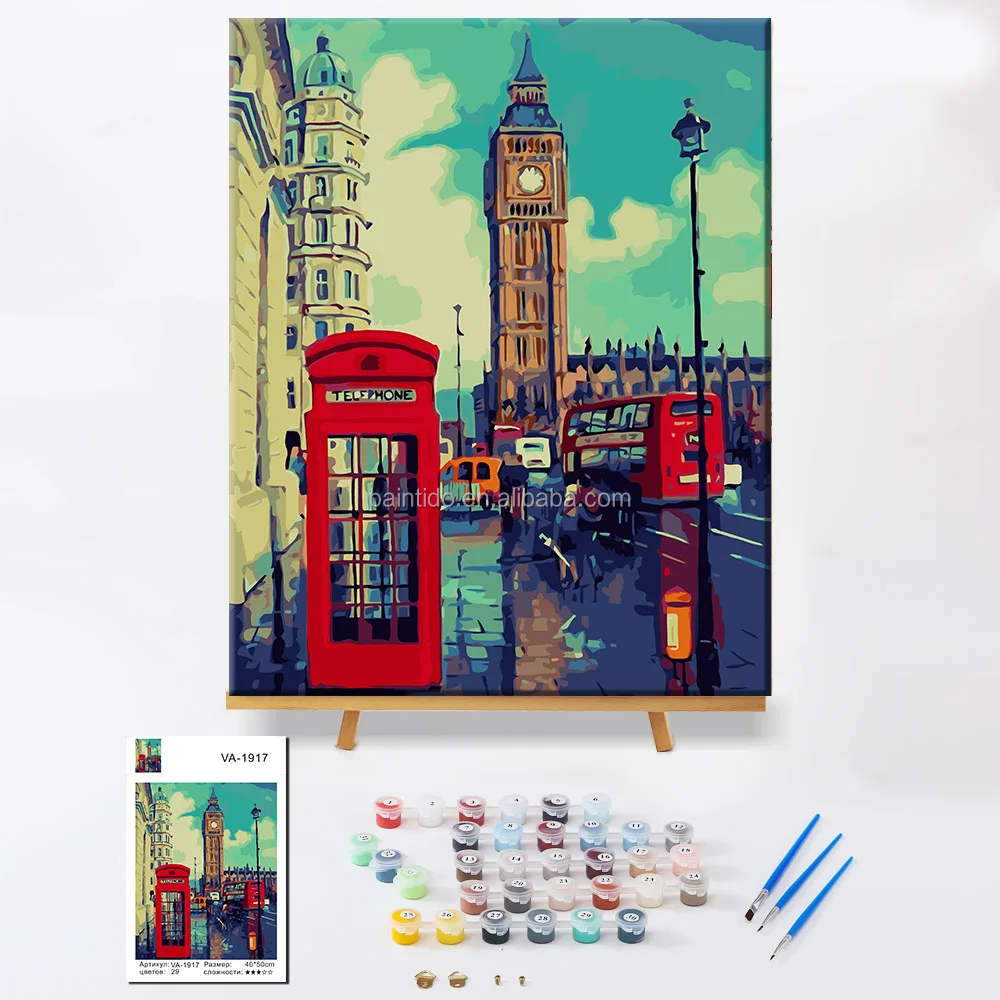 

Paintido christmas custom gifts craft diy canvas print home decoration painting