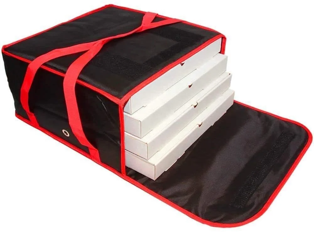 Pizza Bag With Custom Design Aluminium Foil Hot And Cold Food Delivery Bag Pizza Delivery Bag