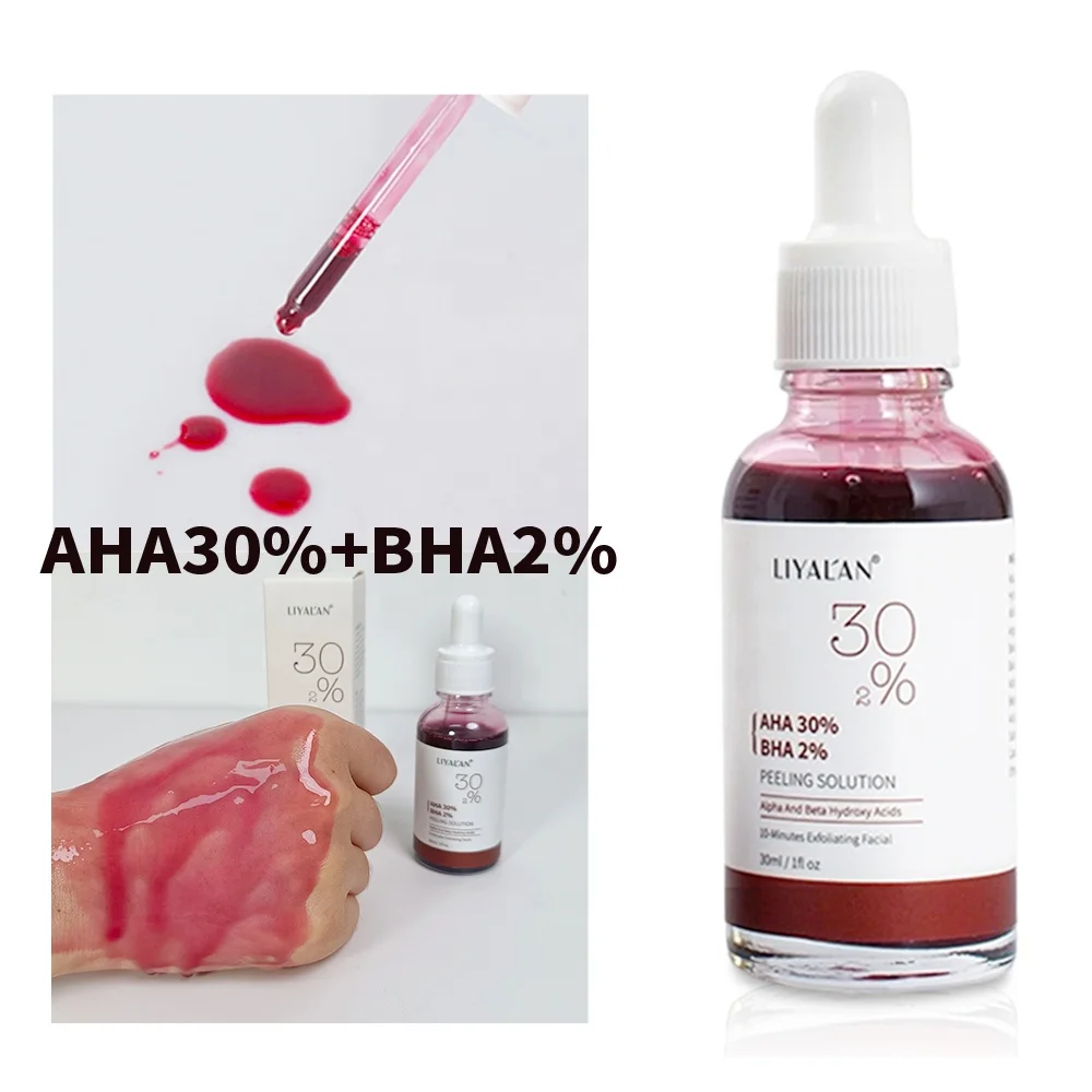 

Natural Exfoliating Anti-aging Face Serum AHA 30% BHA 2% Peeling Solution Skin Care Facial Serum