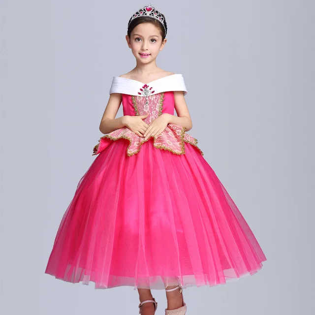 

Hot Sale Cosplay Costume Clothing Sleeping Beauty Aurora Princess Dress SMR022