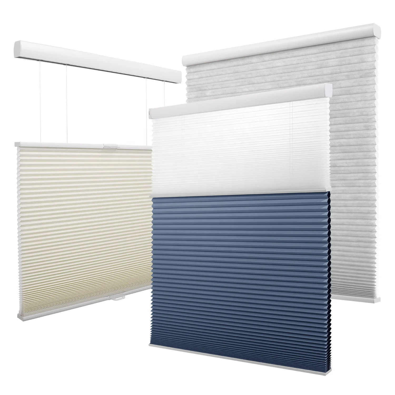 Smart Home Electric Motor Day and Night Honeycomb Blinds Motorized Cellular Shades Top Down Bottom up Cellular Shades