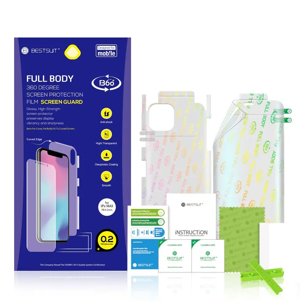 
High quality ultra-thin 3D Full Cover Screen Protector For iPhone 11 pro max TPU Hydrogel Self-healing Screen Protector 