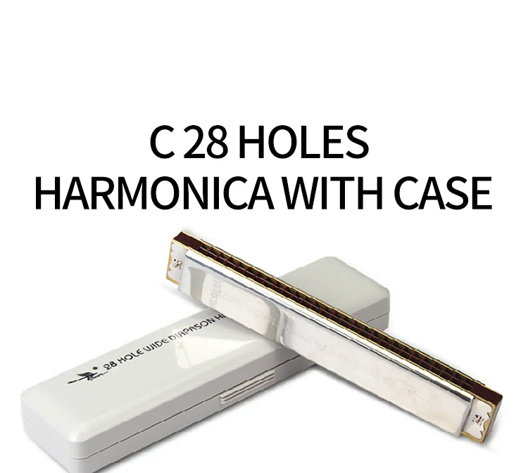 Swan SW28-2 28 Holes Harmonica With Case Ckey