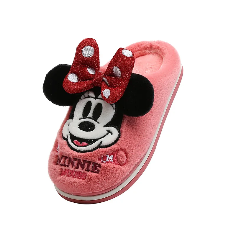 

Cute flat bottom Comfortable New Outdoor and Indoor Warm And Non-slip Home plush Child cotton Slippers, As shown in the figure