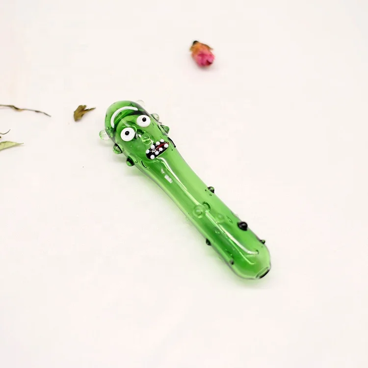 

Cucumber Glass Pipe Smoking Accessories Simple Pipes Tobacco Hand Pyrex Colorful Clear Glass Oil Burner Nail Pipe
