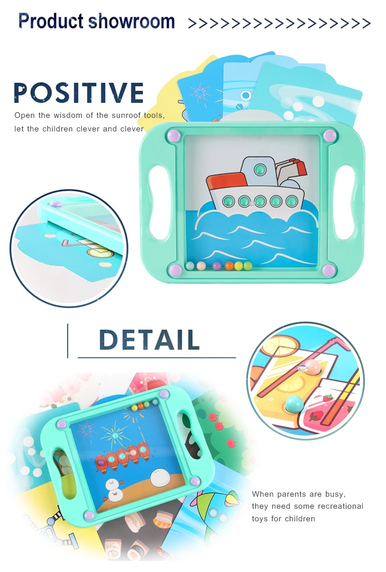 Kids Toy Maze Rolling Ball Toys Educational Handheld Balance Ball Board