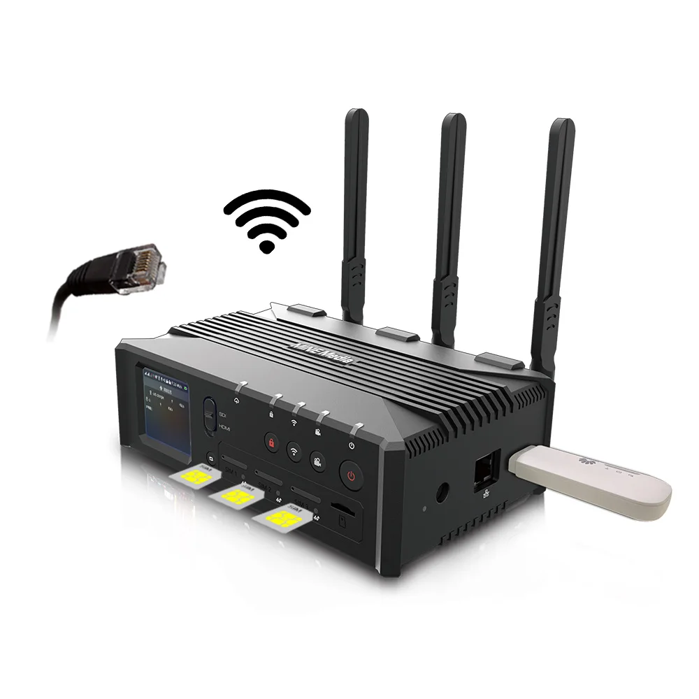 

H.265 4g bonding wireless Live Streaming Video Encoder for broadcasting
