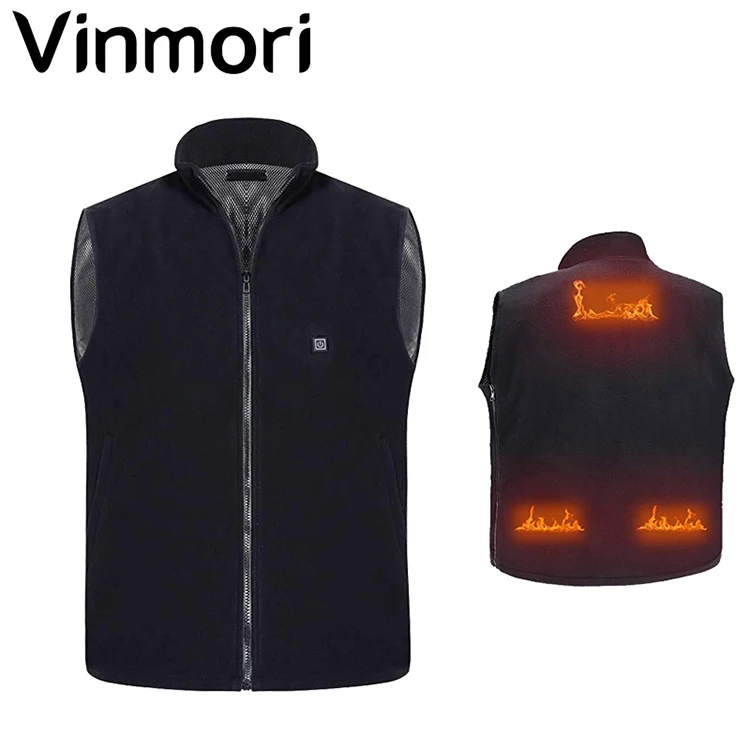 

Wholesale 100% Polyester Adjustable Usb Heated Vest for Mens and Womens Outdoor Activity Heated Sleeveless Jacket