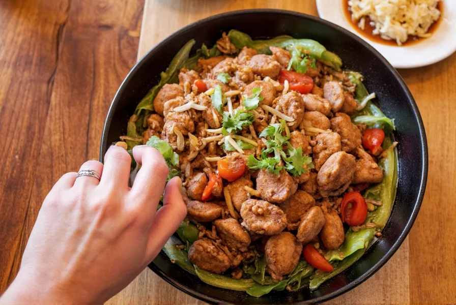 Red Ginger Asheville restaurant exterior showing historic brick building with distinctive red awning in downtown Asheville