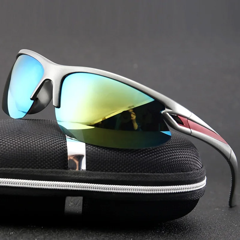 

Free Sample Custom cycle Cricket Bike Driving Oversize sun glasses Cycling Mens pc lens sports eyewear sport sunglasses 2022, Green;blue