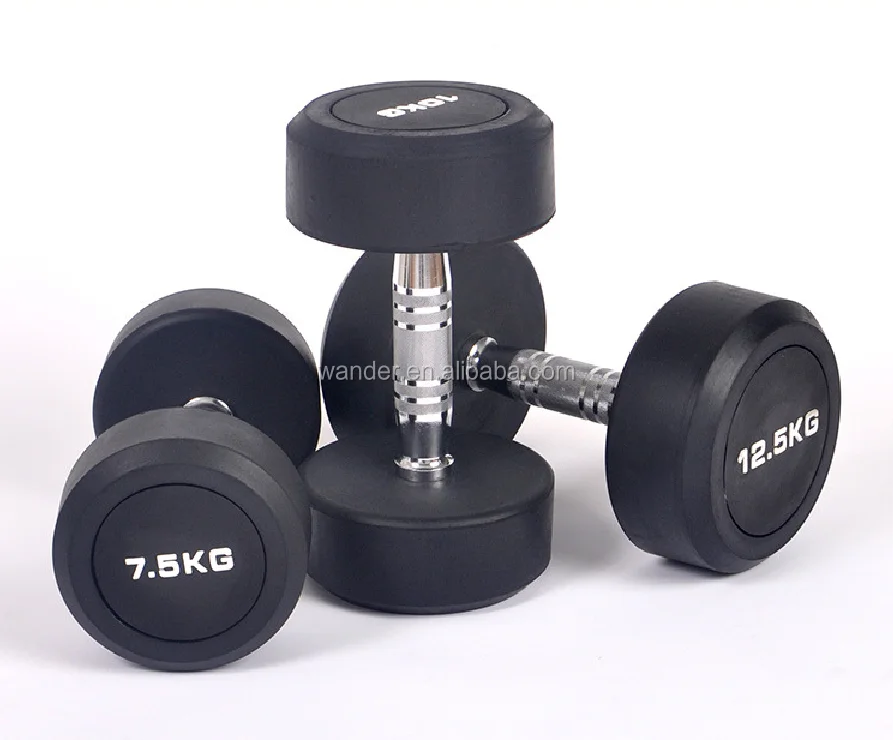 

wholesale gym professional round head training dumbbell 2.5-30kg