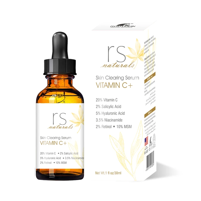 

ROUSHUN VITAMIN C+ Serum skin clearing serum moisturizes dry skin naturally smooth Reduce Deep Wrinkles,Anti-aging