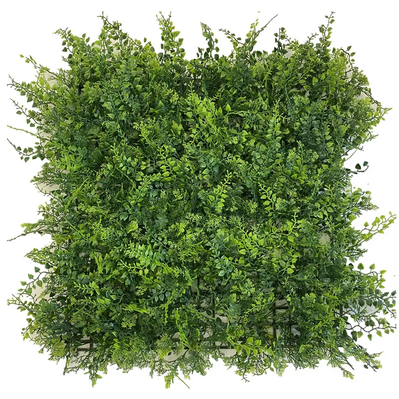 

Anti-UV garden faux boxwood rolls decoration follaje artificial green wall panel, Green and customized
