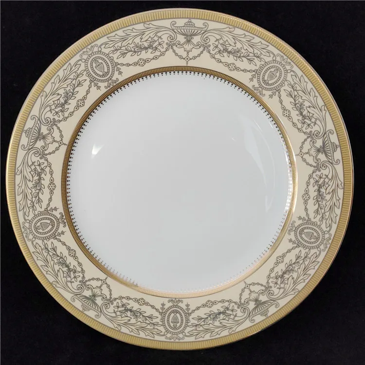 

European Designs luxury for 12 Persons ceramic dish New Bone China Dinnerware Sets Porcelain tableware Sets